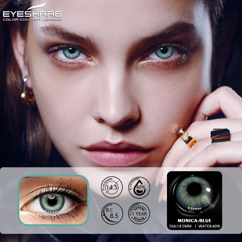 EYESHARE Eye Contact Lenses 2pcs/pair Household GlassBall Colored Contact Lenses Eye Cosmetic Colored Contact Lenses Beauty Eye Makeup