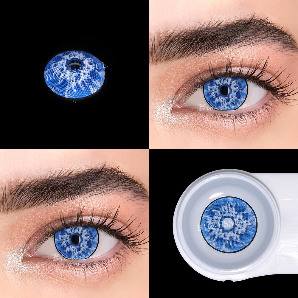 Bio-essence 1 Pair Cosplay Colored Contact Lens Eyes Accessory Anime Len Jujutsu Kaisen Jojo Lens Blue Lens Lenses