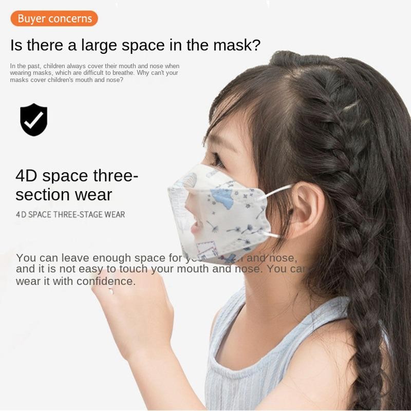 50-200pcs FPP2 Children's Mask KN95 Cartoon Face Mask Reusable Dustproof Breathable Protective For Boys Girl 4-12 Years Mascarilla