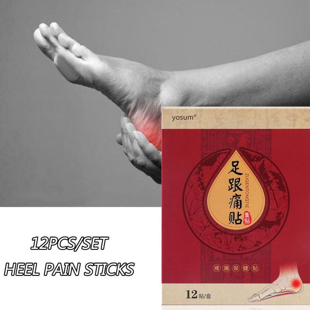 12pcs/set Heel Spur Pain Relief Patch Foot Care Tool Rapid Care Heel Pain Herbal Therapy Spur Plaster Relief Foot Patch L9S6