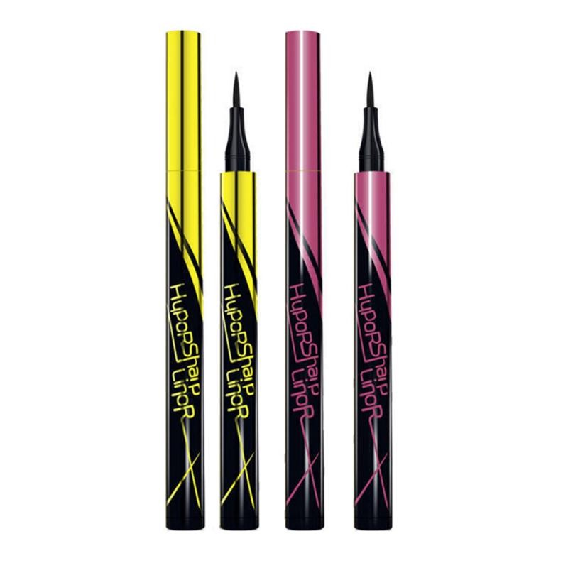 1pc Black/Brown Mini Eyeliner Gold Pen Quick-drying Eyeliner Waterproof Lasting No Blooming Liquid Eyeliner Pen TSLM1