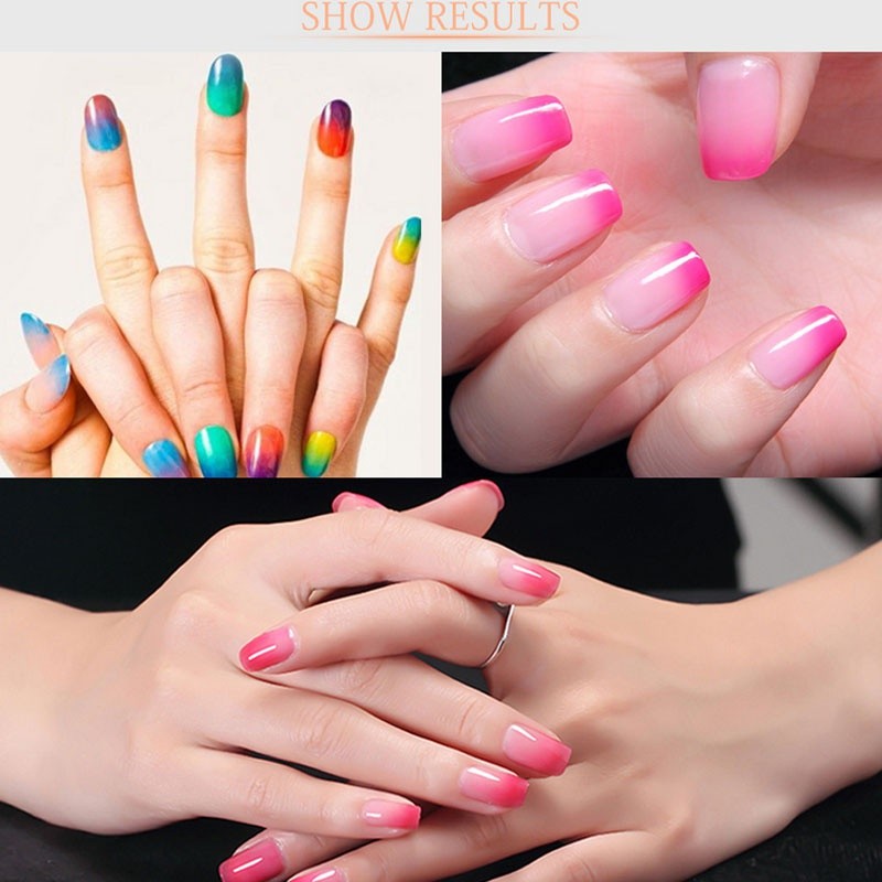 8ml Thermo Gel Varnish Nail Polish Hot Sale Temperature Change Color Gel Varnishes Soak Off UV Gel Nail Polish