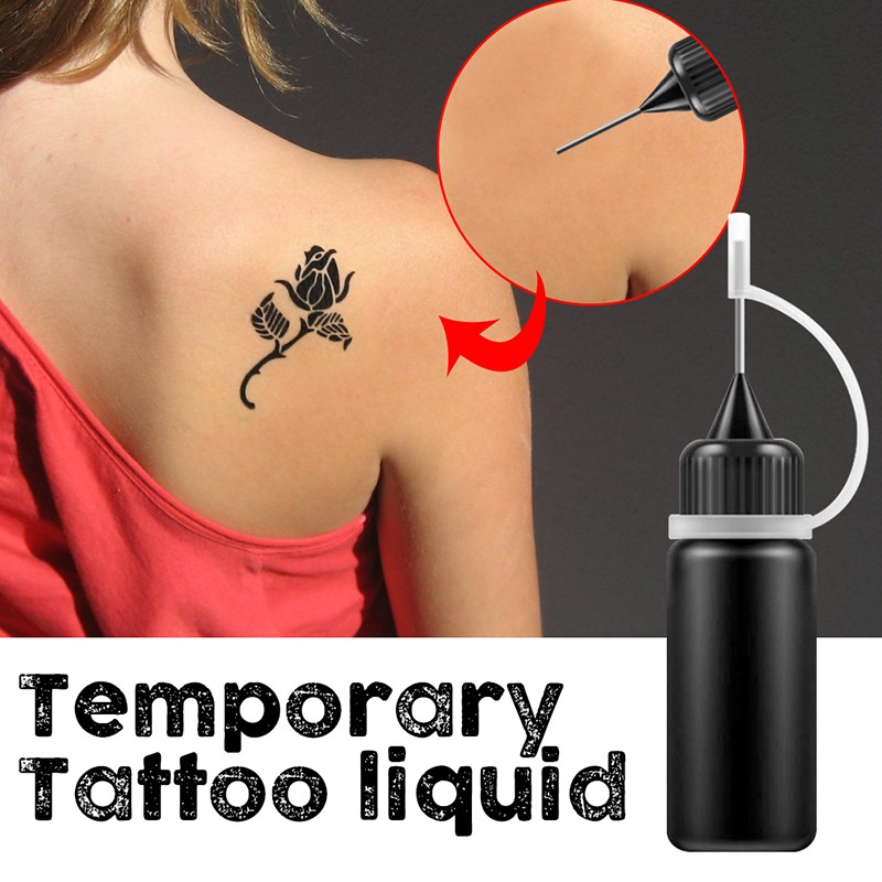 10ml Temporary Tattoo Inks Juice Liquid Tattoo Juice Tattoo Milk Henna Tattoo Liquid Semi Non Reflective Tattoo Art Inks Liquid