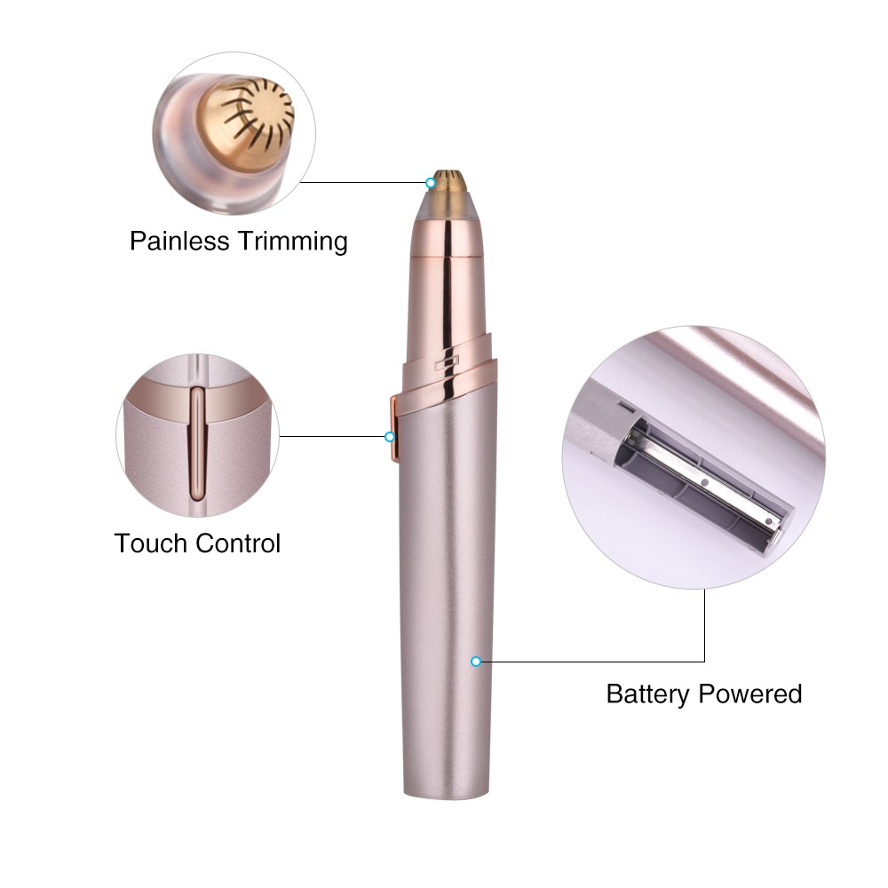 Electric Eyebrow Trimmer Makeup Painless Eye Brow Epilator Shaver Razors Lipstick Shaving Eyebrow Trimmer For Women