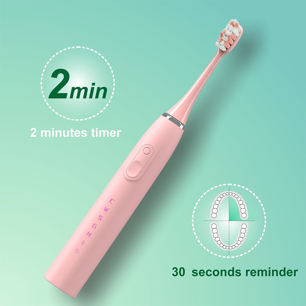 Sfeel Smart Sonic Electric Toothbrush 15 Modes Adult Kid Rechargeable Whitening IPX7 Waterproof Timer USB Type C P4SB