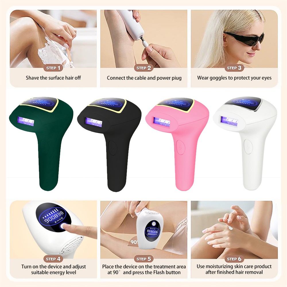 2022New 900000flashes Laser Epilator Laser Hot Sale Permanent IPL Laser Hair Removal Machine Painless Electric Hair Removal