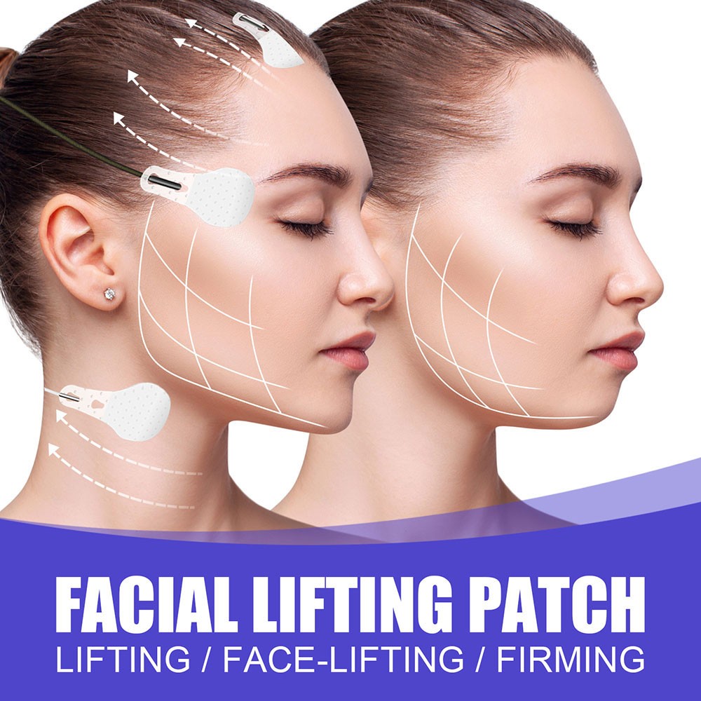 60pcs Thin Face Stickers Set Face Lifting Patches Chin Lifting Tape V Shape Face Line Lifting Wrinkle Sagging Tightening Skin Care Tool