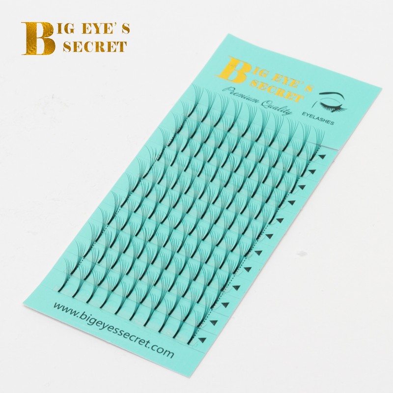 Pre-made Secret Big Eyelashes, Long stem Silk Lashes Pre-made Fan Enlargement False Eyelashes