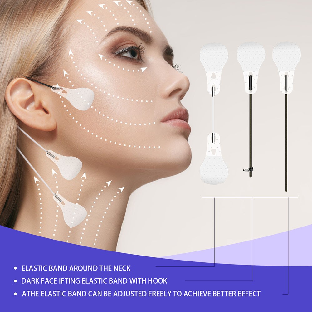 60pcs/set Invisible Thin Face Stickers Face Line Wrinkles Sagging Skin V-Shape Face Lifting Fast Chin Tightening Face Care Set