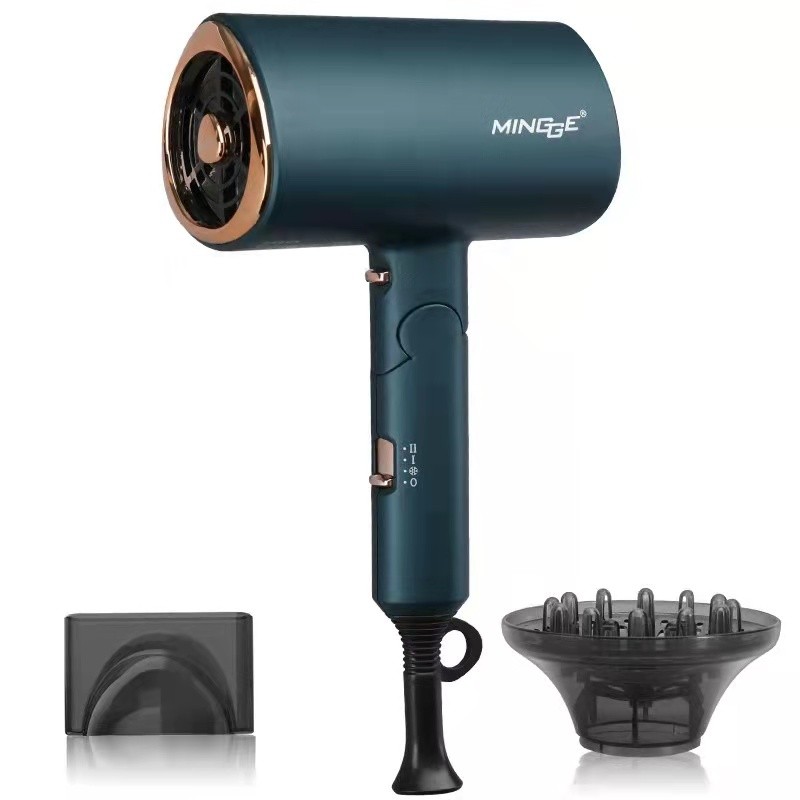 MINGGE T1 1800W Home Silent Hair Dryer Foldable Hair Dryer Quick Dry Professional Salon Hair Dryer Negative Ions Hair Care Tools