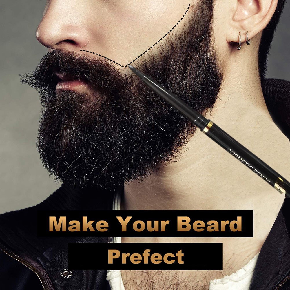 Fashion Men's Beard Makeup Enhancer Mustache Tinting Tools Beard Hair Loss Prevention Facial Bristles Waterproof Styling Pen