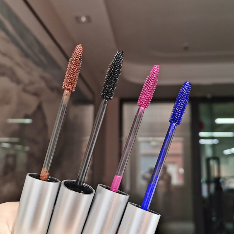 4 Color Thick Mascara Curling Lengthening Eye Lashe Waterproof Long Lasting Blue Pink Brown Quick Dry Mascara Eyes Makeup TSLM1