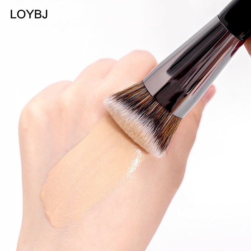 LOUBIG Multifunctional Makeup Brush 2 Slanted Cosmetic Liquid Foundation Concealer Contour Brushes Face Makeup Tools