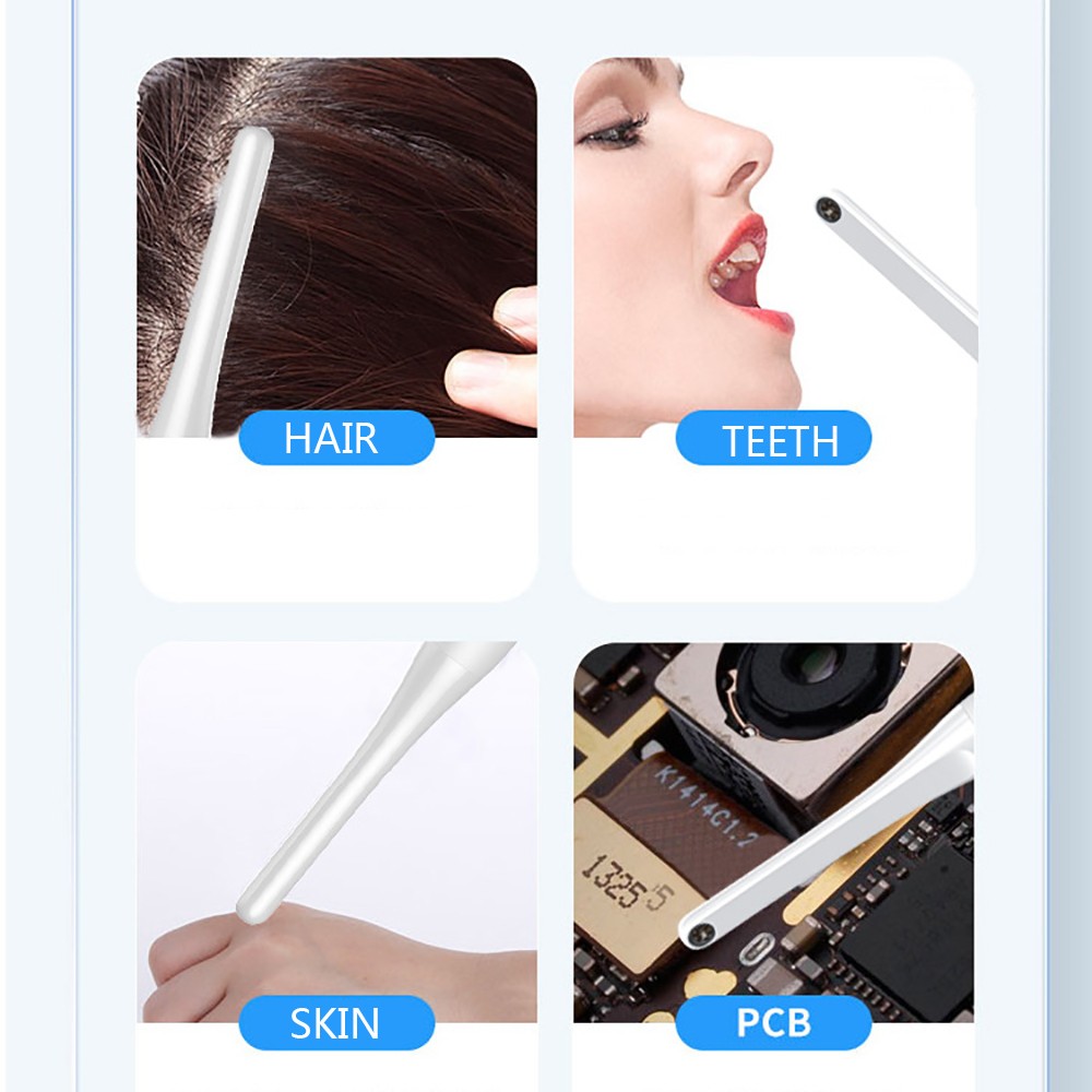 Dental USB Intraoral Camera Oral Endoscope Real Time Video 6 LED Light Sources Both for IOS and Android Phone