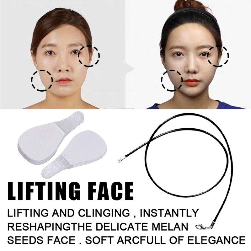 D2TA 60pcs/80pcs/120pcs Invisible Thin Face Stickers Set V-Shape Face Line Wrinkle Sagging Skin Care Lift Fast Chin Tape