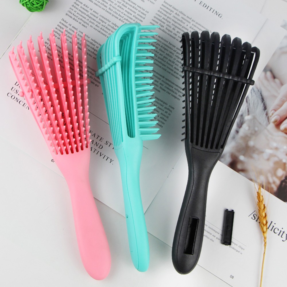 Women Hair Scalp Massage Comb Detangling Brush for Curly Hair Non-slip Rubber Octopus Hair Brush Comb Scalp Massage Styling Tool