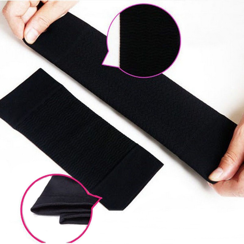 2pcs Women Arm Sleeve Weight Loss Thin Legs Thin Arm Shaper Calories Off Fat Buster Body Slimmer Wrap Belt Ladies Arm Warmers