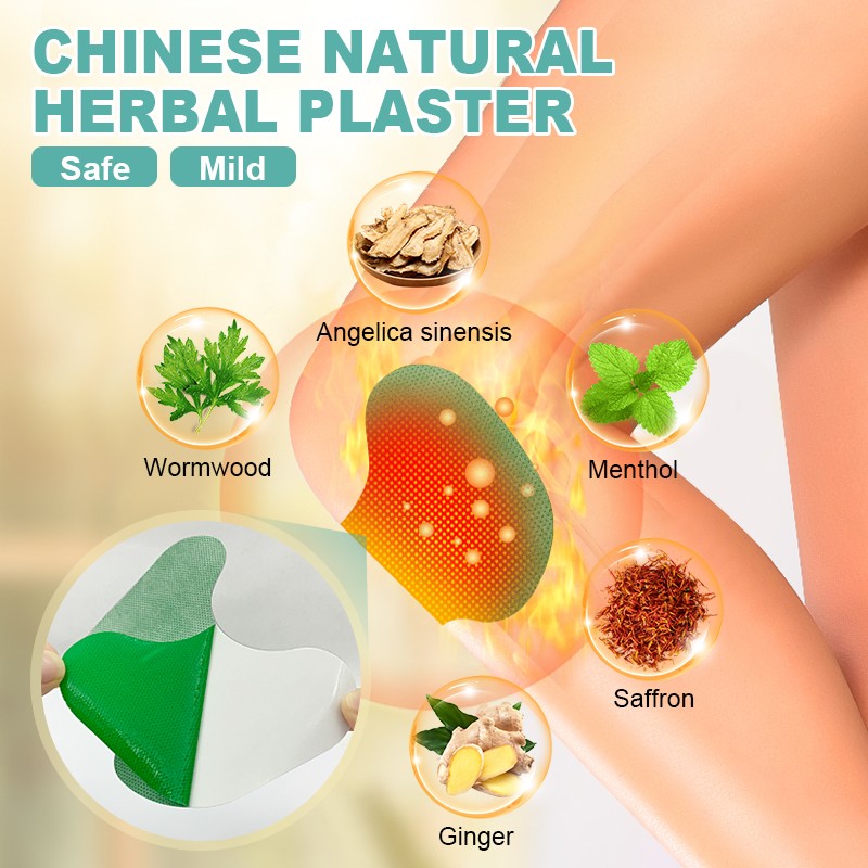 15pcs=1bag Knee Joint Pain Plaster Chinese Wormwood Extract Sticker for Joint Pain Rheumatoid Arthritis Pain Relief Patch W008