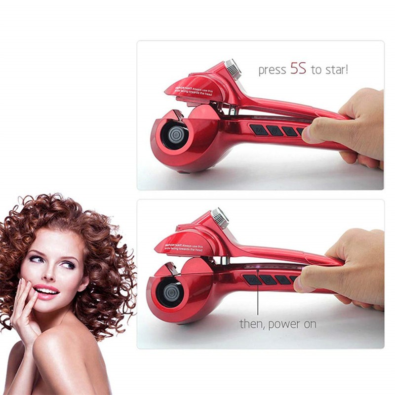 Hair curler dry and wet steam spray dual-use spiral coil straight curling iron hair curler titanium ceramic rollers wave tools
