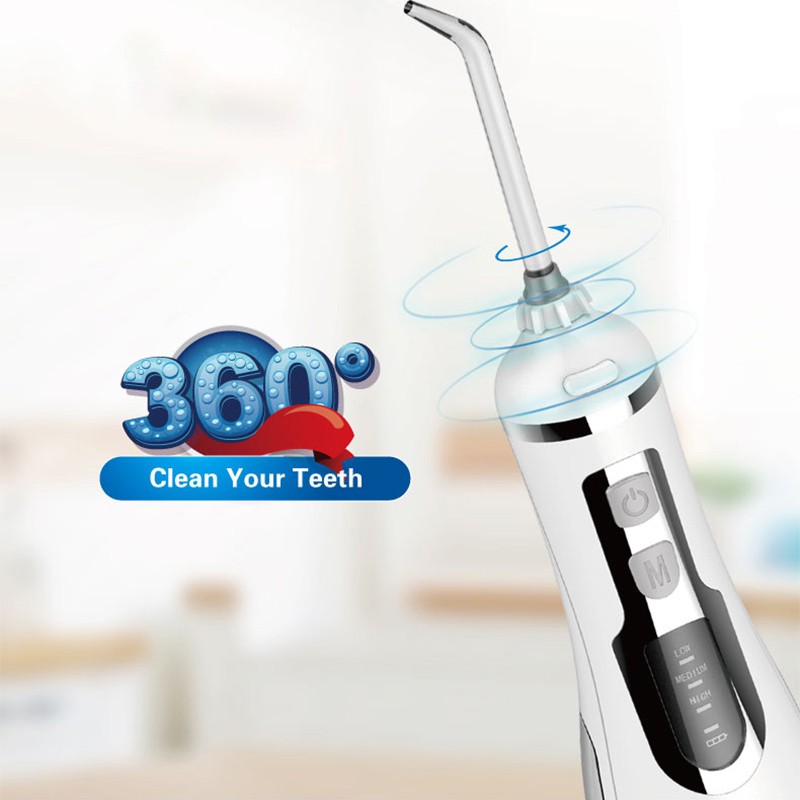 Waterpulse V500 Oral Irrigator Rechargeable Water Flossing Portable Dental Water Jet Pick Cordless Waterproof Dental Hygiene