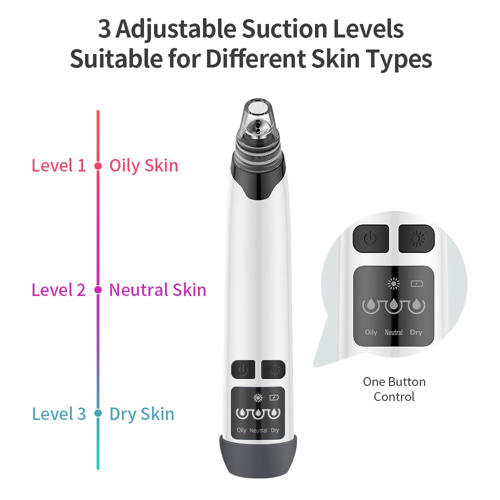 Electric Blackhead Remover Acne Point Vacuum Cleaner USB Set Pore Cleaner Acne Pimple Extraction Tool