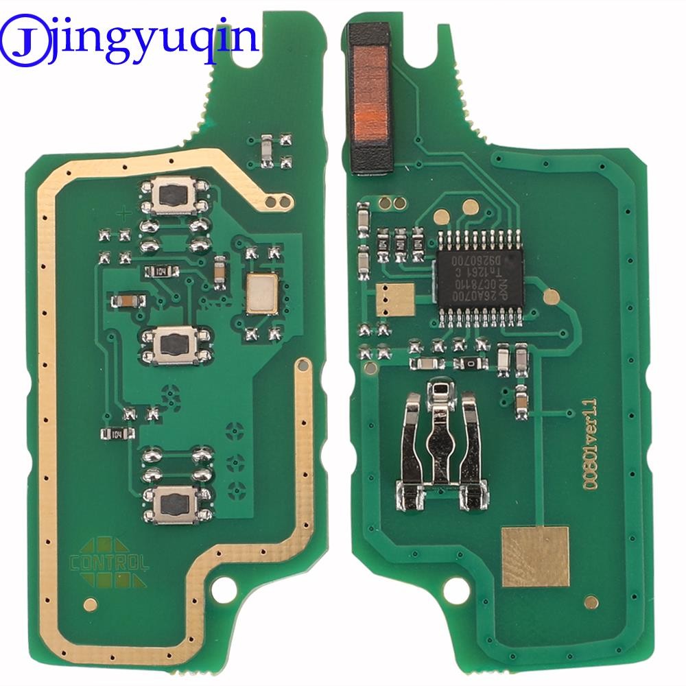 jingyuqin Remote ASK/FSK Key Board For Peugeot 207 307 308 407 607 807 For Citroen C2 C3 C4 C5 C6 CE523 CE536 7941 7946 ID46