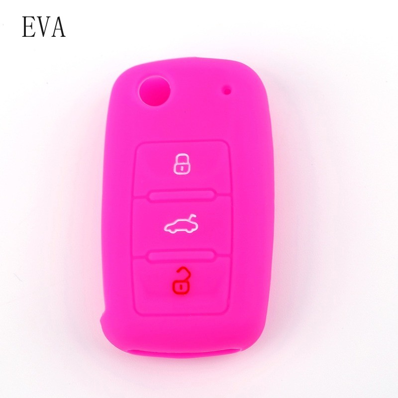 Silicone Remote Key Fob Protective Case Cover For Volkswagen Volkswagen Polo Tiguan Passat B5 B6 Golf EOS Scirocco Jetta MK6 Octavia