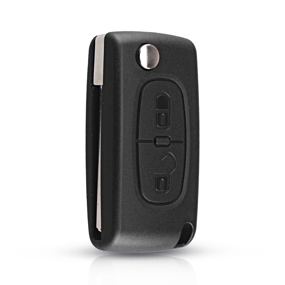 KEYYOU For Peugeot 307 3008 308 408 433MHz ID46 7941 CE0536 CE0523 Flip Key 2 Buttons VA2/HU83 Car Key Blade Fob Ask FSK