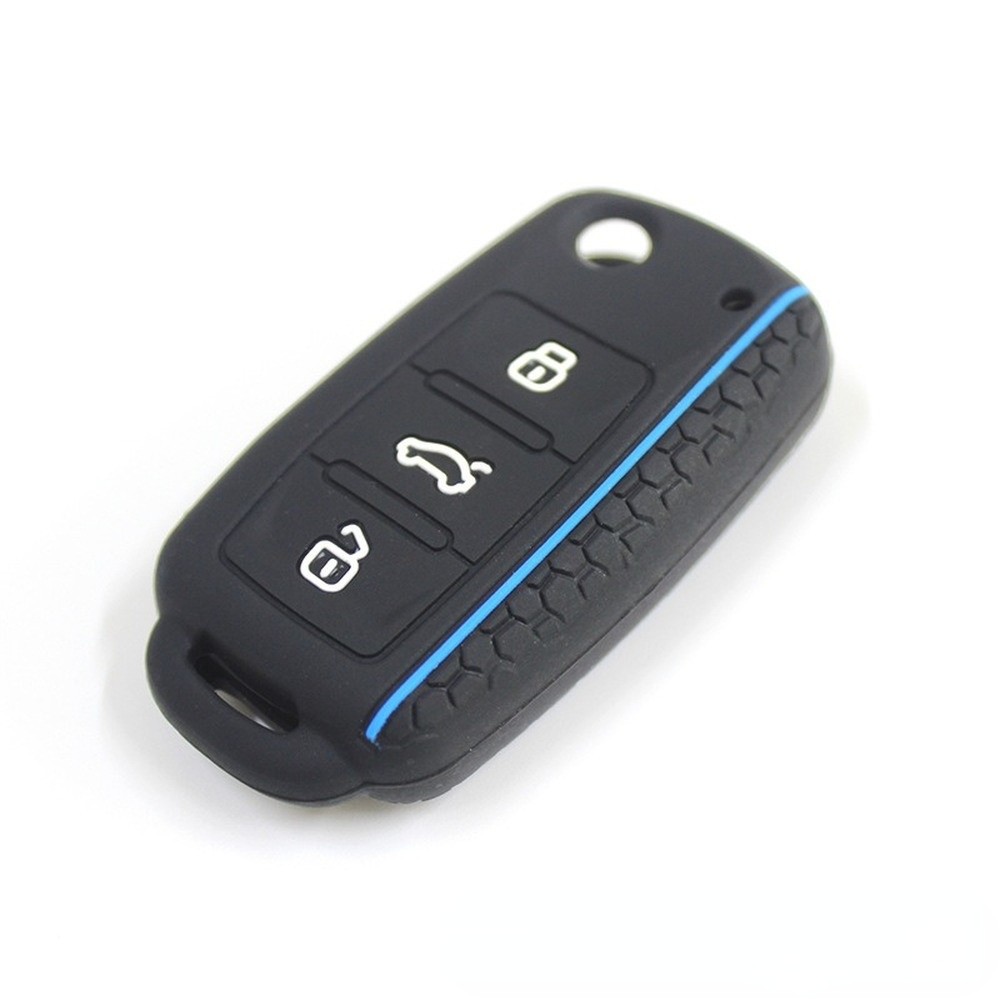 3 Buttons Silicone Car Key Cover Case For VW Golf 4 5 6 7 Bora Jetta Polo MK4 MK6 Bora Passat B5 B6 Superb Tiguan Beetle