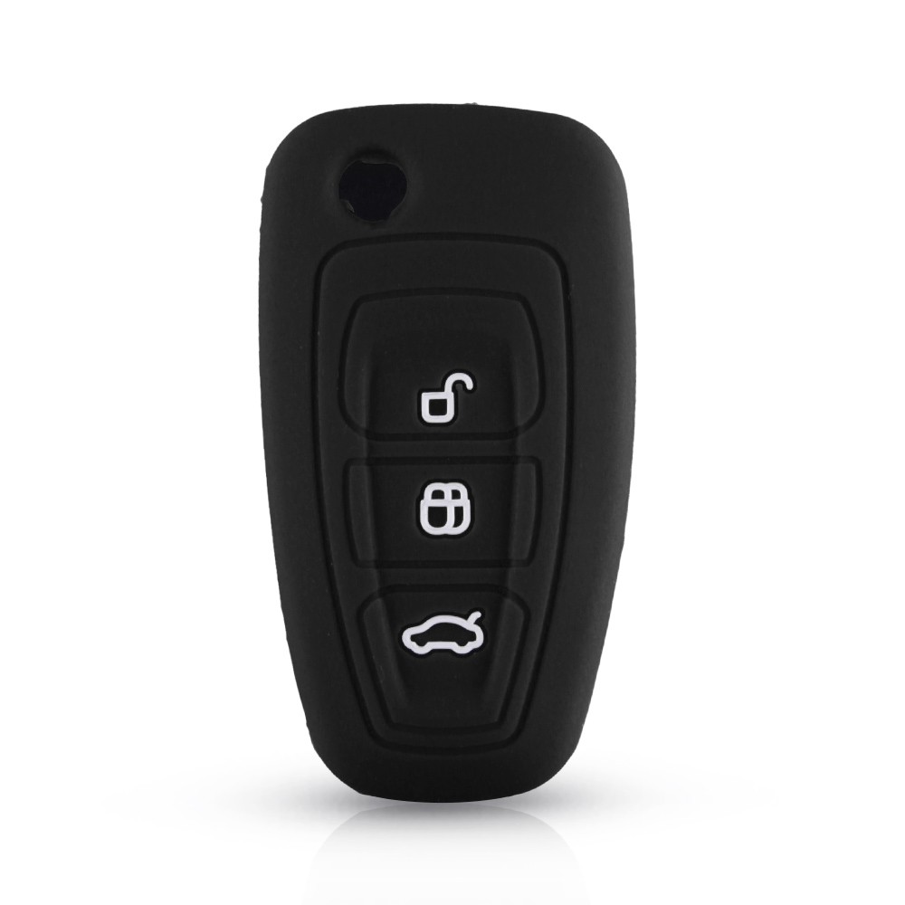 3 Button For Ford Ranger C-Max S-Max Focus Galaxy Mondeo Transit Tourneo Custom Silicone Car Remote Key Fob Cover