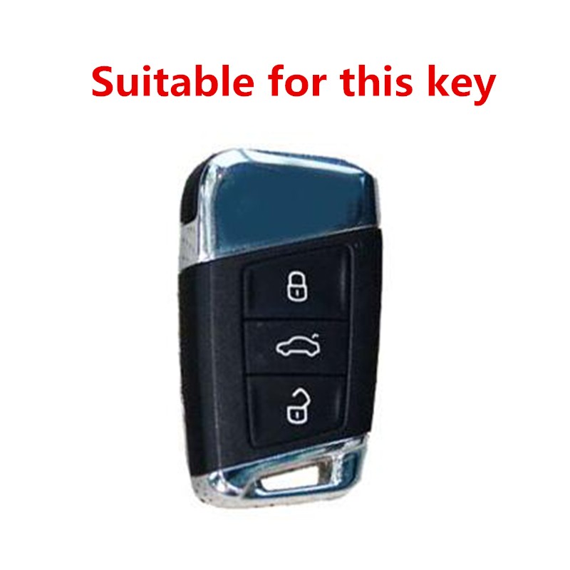 High Quality Mature Carbon Fiber Matte Car Key Case For Volkswagen Polo Golf Skoda Superb A7 Passat Beetle Interior Accessories