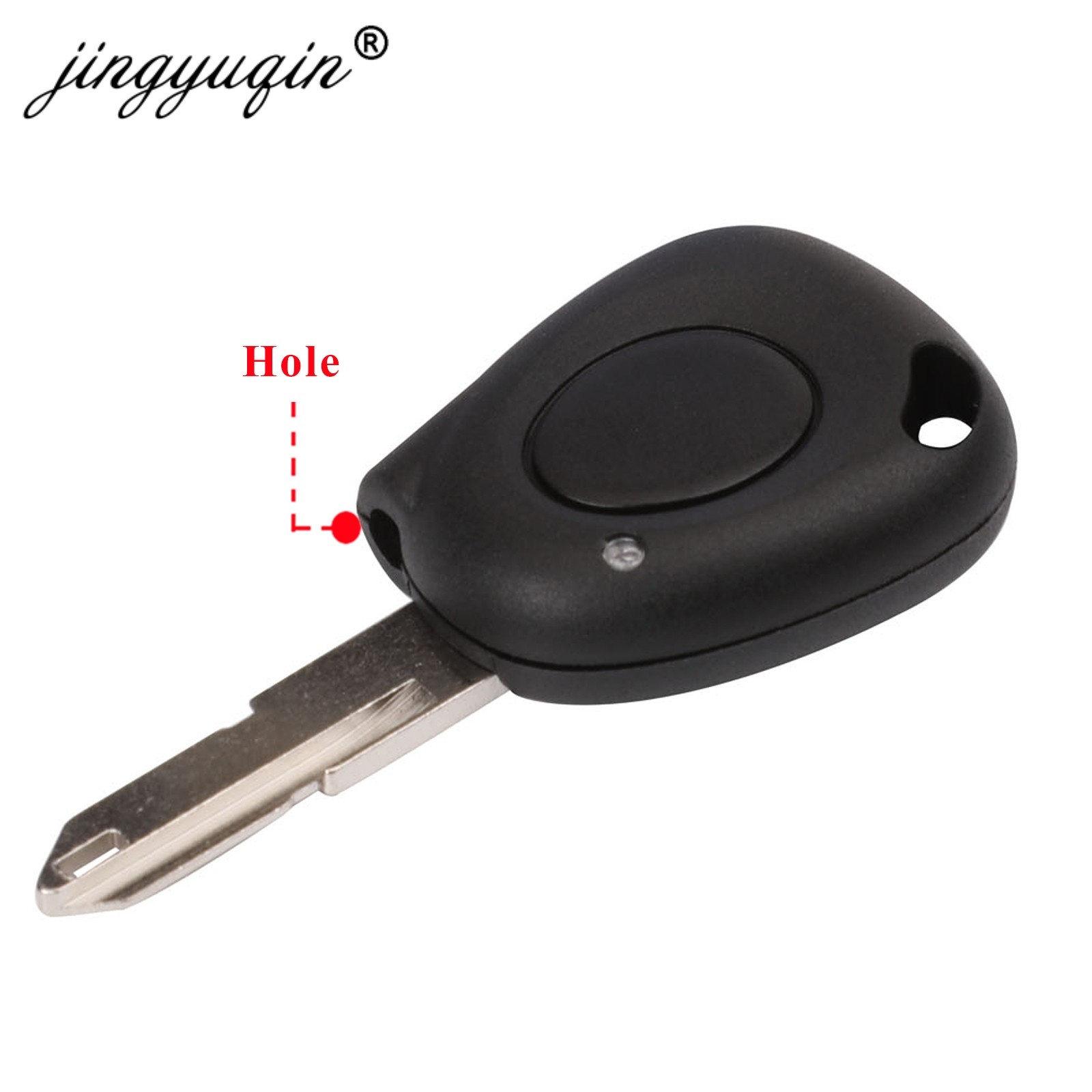 jingyuqin Replacement 1 Button Car Key Shell For Renault Megane Clio Scenic 1 BN IR Remote Car Key Fob Case Uncut NE73