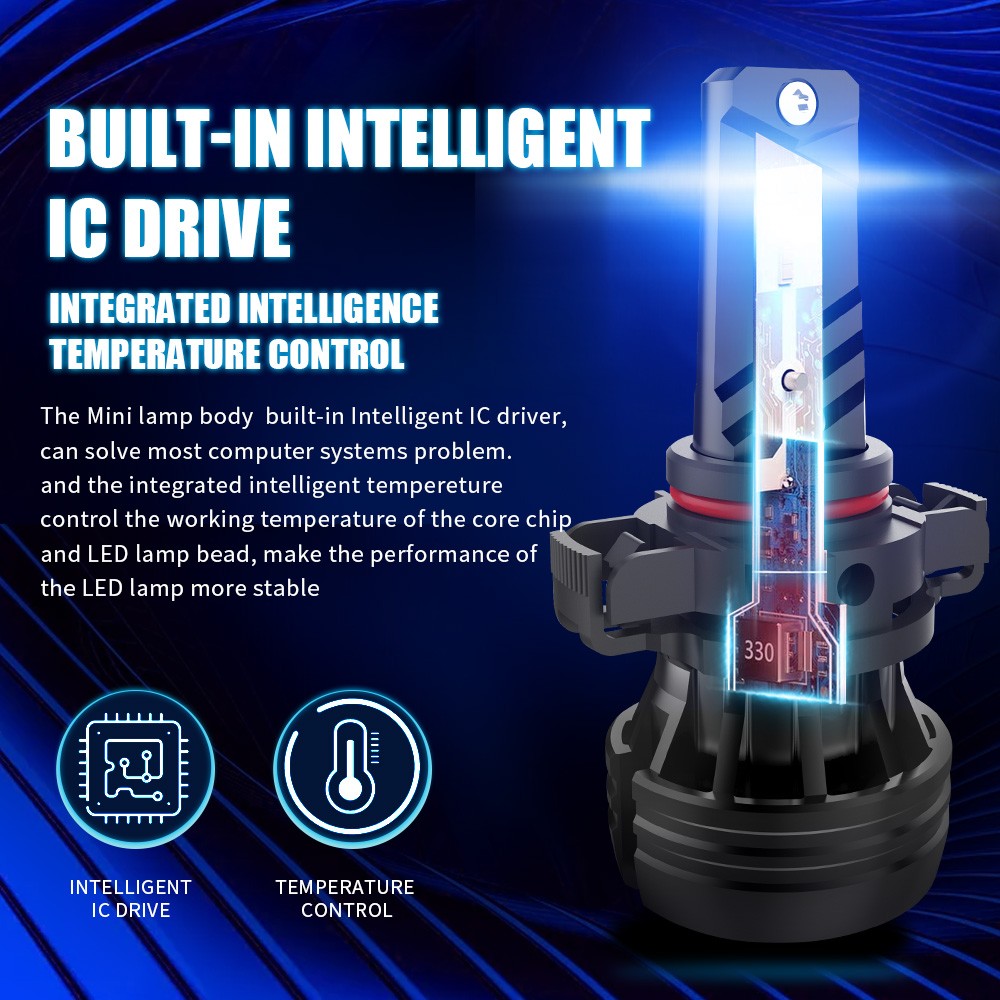 AILEO - Car Fog Light, High Brightness LED Bulb, 72W 12000LM Dedicated CSP Chips, PS24W PSX24W PSX26W SP13W H11 H1 H3 H27 880