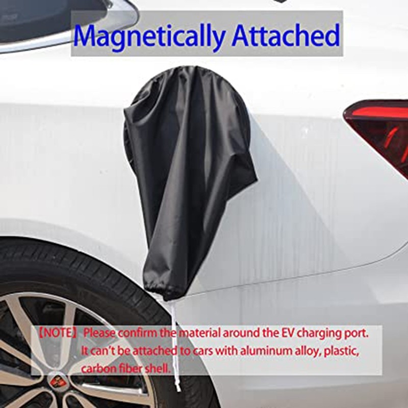 D7WD Magnetic Rain Cover For Car Electric Vehicle EV Charging Port Jack Hood Sleeve