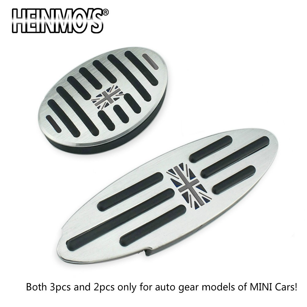 Foot Rest Pedal Sticker For Mini Cooper One + S R50 R53 R55 R56 R60 R61 F55 F56 F54 F60 Countryman Clubman Accessories 2/3pcs