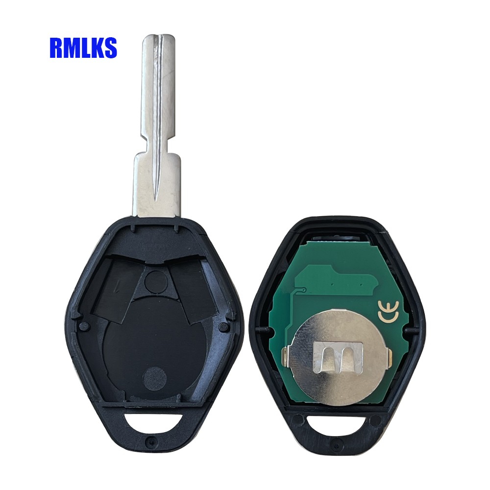 High Quality 3 Button Remote Key Fit For BMW E38 E39 E46 EWS System 433MHz 315MHz With PCF7935AA ID44 Chip Uncut Blade