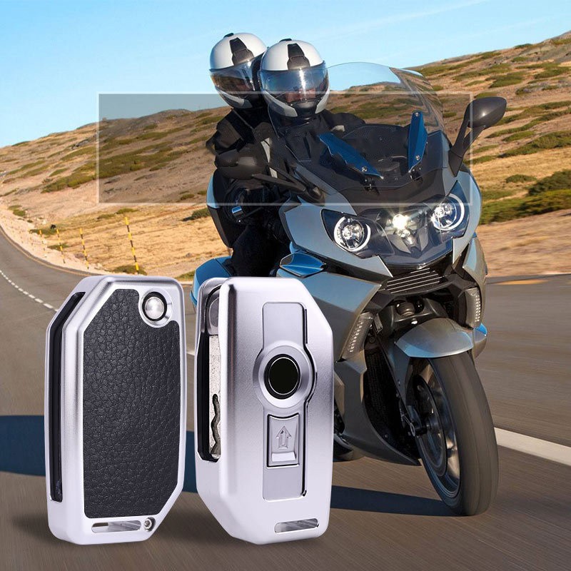 Motorcycle Remote Control Aluminum Alloy Leather Key Case Shell For BMW R1200GS R1250GS R1200RT K1600 gtl F850 750GS