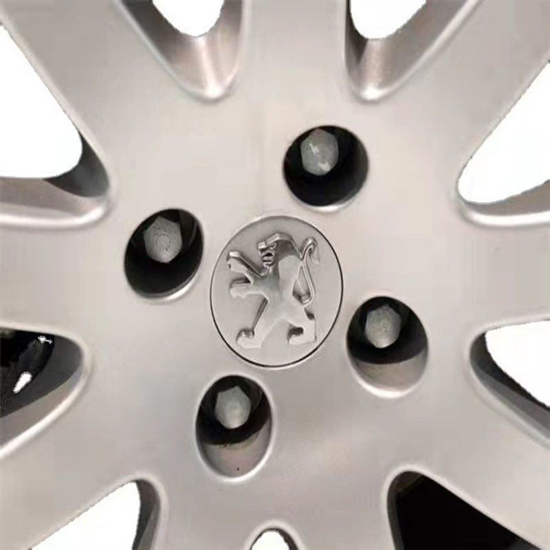 4pcs 60mm car styling accessories cargo wheel rim center dust-proof hub cap for Peugeot 206 308 307 207 208 3008 407 508 2008