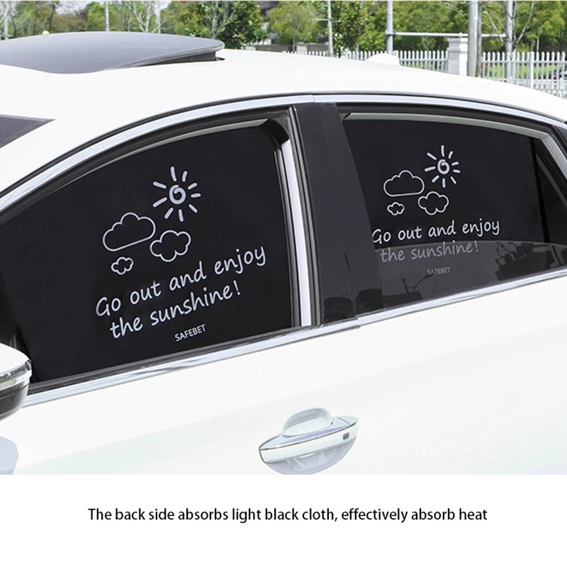 Car window sunshade cover cartoon magnetic side sun shade curtain universal side window sunshade