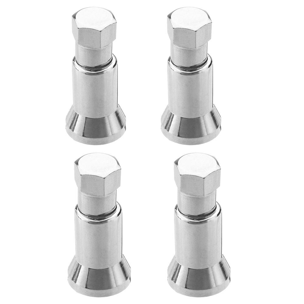 Auto 4pcs/set TR413 Chrome Car Truck Tire Wheel Tire Valve Stem Hex Caps Case w/ Sleeve Cover Left Right Front Rear