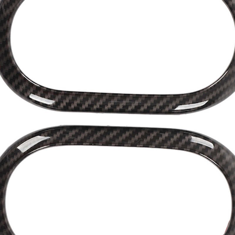 Interior Door Handle Trim Inside Door Handle Bezel Carbon Fiber Style Replacement For Smart Fortwo C453 A453 W453 Facelift