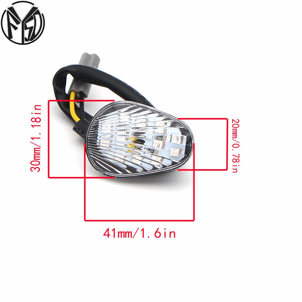 LED Turn Signal Light Indicator Lamp Flush Mount For Yamaha YZF R1 R6 R6S Motorcycle Accessories