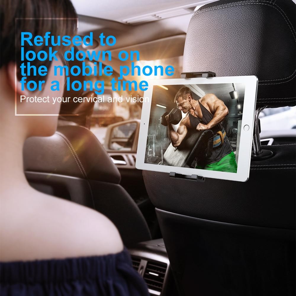 Baseus Car Back Seat Mount Tablet Car Holder for iPad 4.7-12.9 Inch Car Phone Holder Auto Headrest Back Seat Car Holder Stand