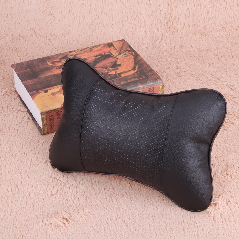 Leather Headrest Four Seasons Car Neck Pillow MGO3