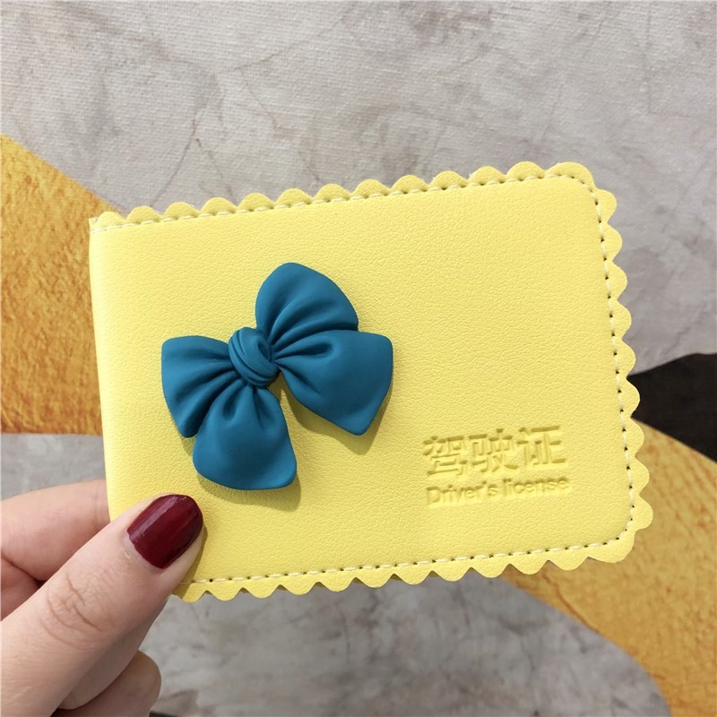 Cute Creative Personalized Driver's License Leather Case Ultra-thin Ladies Wallet Credit Card Holder ID Card Bag Birthday Gift