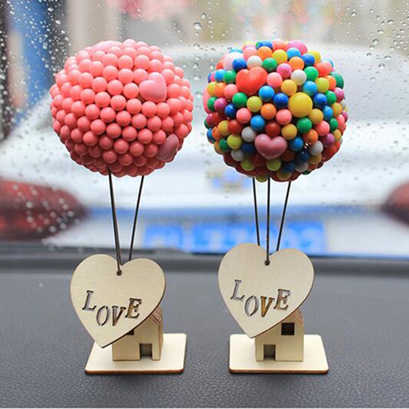 Flying House Balloon Car Decoration Center Console Interior Decor Home Party Desktop Ornaments Birthday Cake Decoration