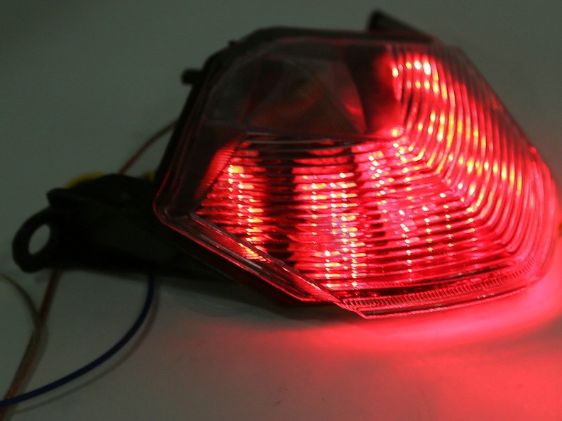 Motorcycle LED Brake Tail Light Turn Signal Taillight For Kawasaki Z750/Z1000 ZX-6R ZX6R 2009-2012 ZX-10R 2008-2010