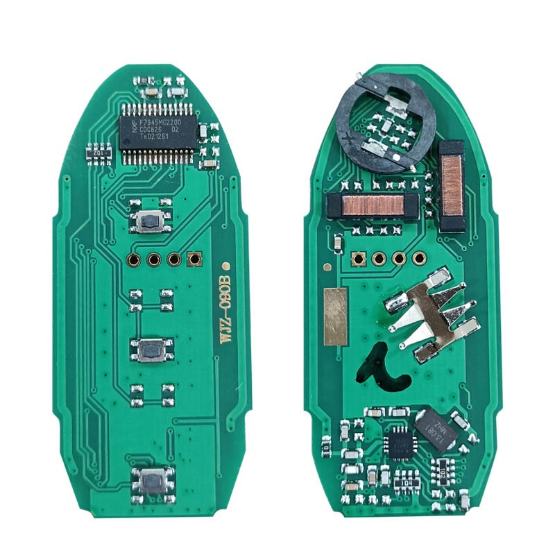 CN027053 Aftermarket Auto Remote 2 Button Remote Qashqai X-Trail Dualis Control Key 433MHZ AES Chip S180144202 S180144102