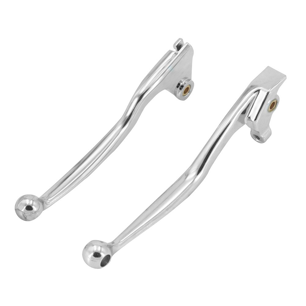 Motorcycle Chrome Brake Hand Clutch Lever Aluminum Left Right Side 2pcs For Yamaha Drag Star XVS400 650