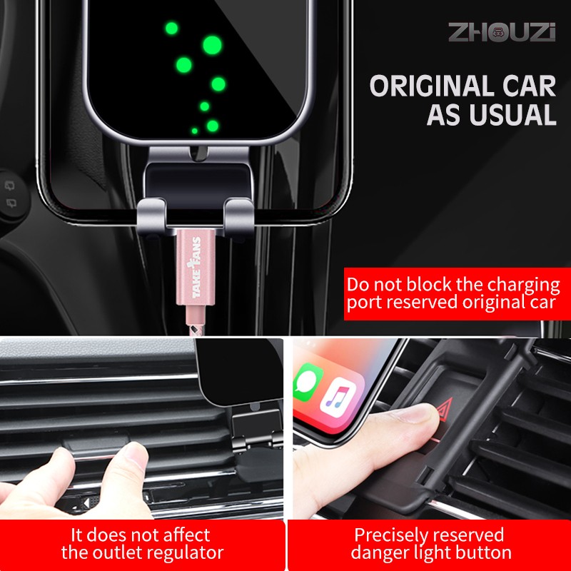 Car Mobile Phone Holder For Toyota Camry 2018 2019 Special Air Vent Mounts Stand GPS Gravity Navigation Bracket Car Accessories